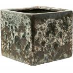 Lava Relic Jade Cube bloempot binnen 20x20x20 cm