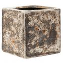 Lava Relic Rust metal Cube bloempot binnen 16x16x16 cm