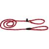 Hondenriem van rond nylon sliplijn 170cm x 8mm rood