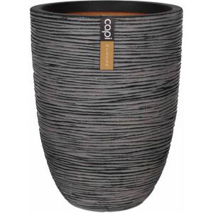 Capi Nature Rib NL vase laag 44x56cm bloempot antraciet