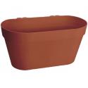 Elho Loft Urban verticaal tuinieren bloempot 28x15x13 cm brique