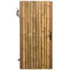 Bamboe schutting poortdeur naturel 100 x 180 cm x 60-80 mm