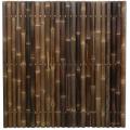 Bamboe schutting zwart 180 x 180 cm x 60-80 mm