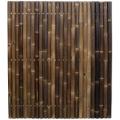 Bamboe schutting zwart 180 x 200 cm x 60-80 mm