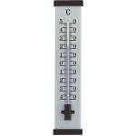 Buitenthermometer aluminium zwart 25 cm