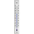 Buitenthermometer glanzend rvs 28 cm