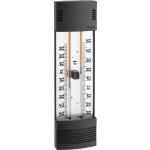 Buitenthermometer kunststof zwart min/max 20 cm