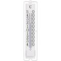 Buitenthermometer kunststof Novelli wit 19.5 cm