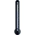 Muurthermometer zwart en zilver