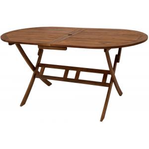 Benita opklapbare houten tuintafel 85 x 160 cm