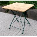 Tuintafel hout inklapbaar Bad Tolz - groen frame 70 cm