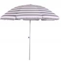 Strandparasol Libra streepmotief grijs