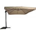 Zweefparasol Virgo 300 x 300 cm met volan taupe