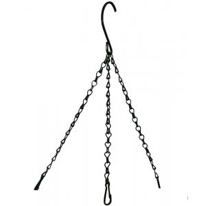 Ketting voor hanging basket zwart gecoat Ø 35 cm