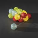 LED cotton balls lichtsnoer multicolor 6cm