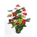 Kunstplant Anthurium red