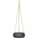 Rough Eco-line hangende bloempot M 29x11 cm Eileen zwart