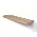 Zwevende wandplank eiken boomstam 40 x 20 cm