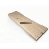 Zwevende wandplank eiken recht 100 x 25 cm