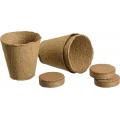 Afbreekbare kweekpotjes &Oslash;8 cm incl. turftabletten - set van 3 stuks