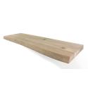 Zwevende wandplank eiken boomstam 170 x 30 cm