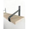 Steigerhout wandplank gebruikt 110 x 20 cm inclusief plankdragers