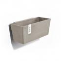 Ecopots Manhattan Wall kunststof bloempot Taupe - Ø 33,4 cm