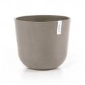 Ecopots Oslo met waterreservoir kunststof bloempot Taupe - Ø 33,1 cm