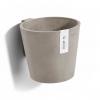 Ecopots Amsterdam Wall kunststof bloempot Taupe - Ø 18 cm