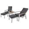 Coda white wit duo loungeset - 2 persoons
