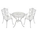 Bistroset Antiek ⌀ 70 cm - wit