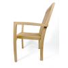 Express teak houten stapelstoel Padang 58x89x60 cm
