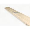 Zwevende wandplank eiken recht 100 x 30 cm - 25 mm