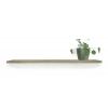 Zwevende wandplank eiken recht 100 x 30 cm - 25 mm