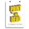 Poster leuke quote A3 print geel