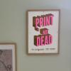 Poster leuke quote A3 print roze