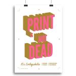 Poster leuke quote A3 print roze