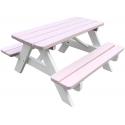 Kinderpicknicktafel Minnie roze/wit