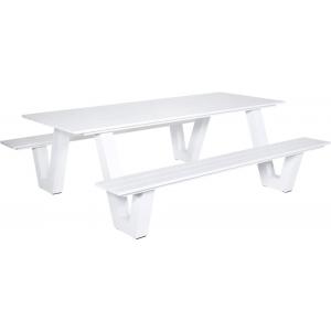 Picknicktafel Breeze aluminium wit