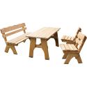 Freital Grenen picknickbank en stoelen 150 cm