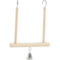 Houten schommel met bel